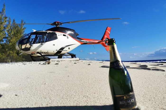 Heli-Abenteuer : Champagner